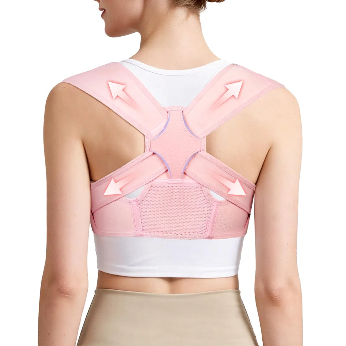 Correttore Postura, Fascia Posturale Spalle e Schiena Traspirante Regolabile, Fascia Lombare Busto Supporto Uomo Donna, Sollievo dal Dolore alla schiena e alla Cervicale (S/M
