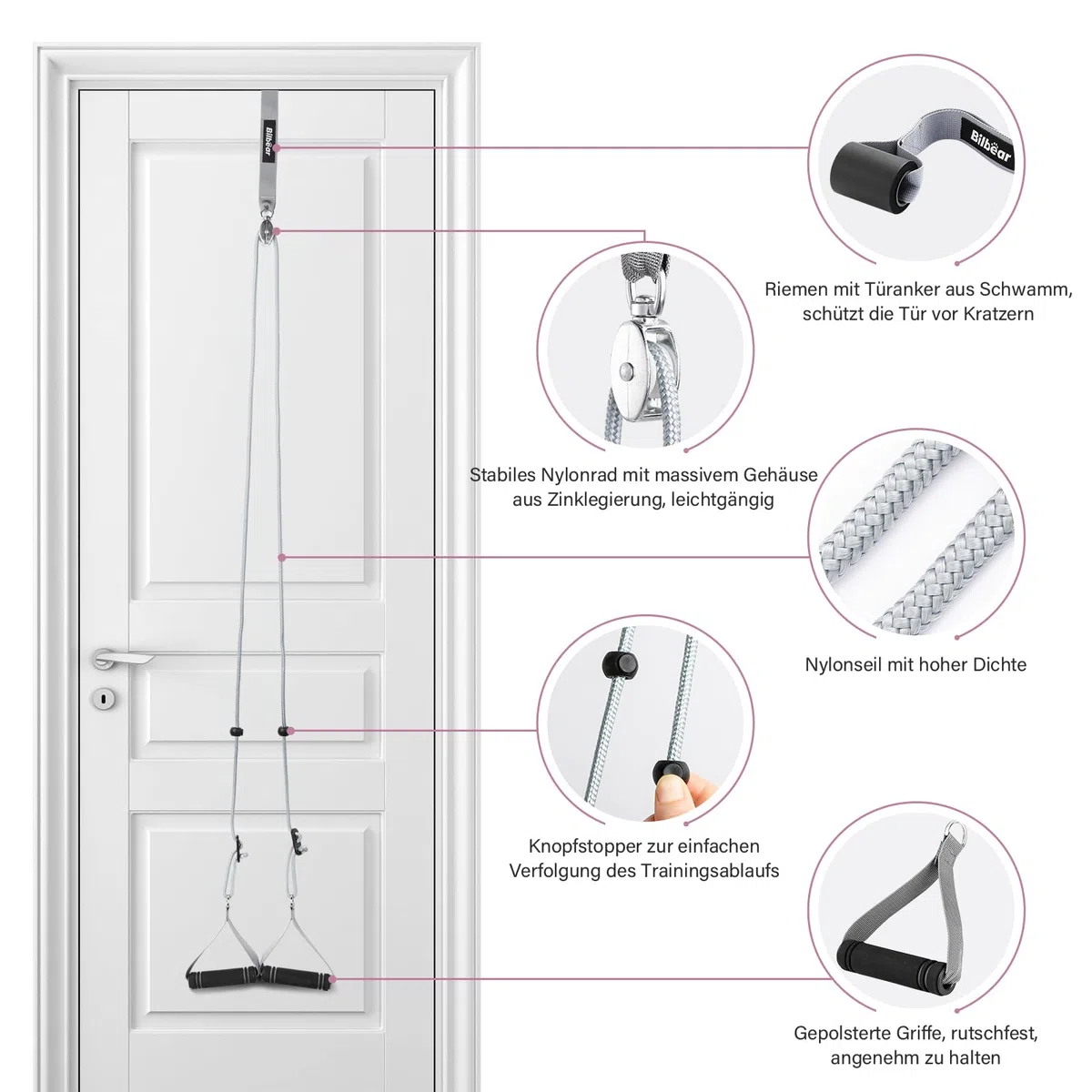 Carrucola Riabilitazione Spalla per Fisioterapia,Fisioterapia Spalla Puleggia per Esercizio e il Recupero Dopo un Infortunio o Chirurgico,Allevia la Spalla Congelata,Grigio