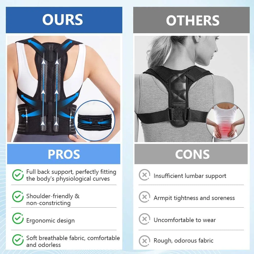 Aolso Fascia Posturale Spalle Schiena Uomo Donna, Tutore Spalla Busto Dritta Elastica Regolabile, Traspirante Correttore Lombare Supporto, Schiena Migliora Postura, Sollievo dal Dolore Alla Cervicale