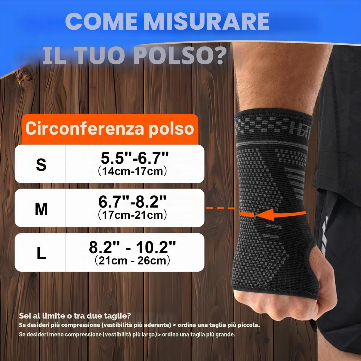 Lexniush Tutore Polso, 2 Pezzi Fascia da Polso per Tunnel Carpale, Traspirante Polsiera Ortopedica per Tendinite, Artrite, Slogature, Distorsione, Elastica di Supporto per Sport, M
