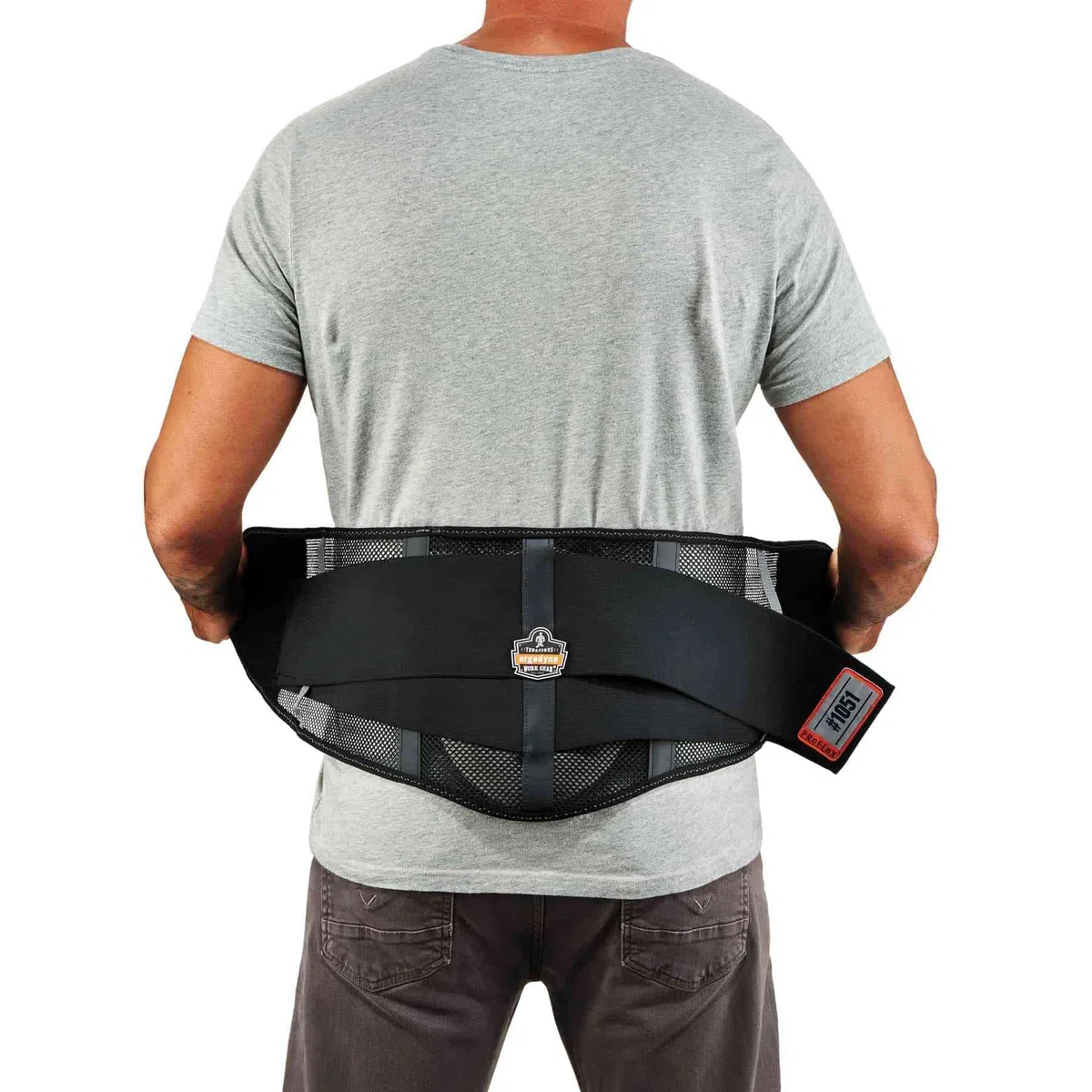 ProFlex Ergodyne 20184 - Cintura contenitiva per la schiena in rete, con cuscinetto lombare