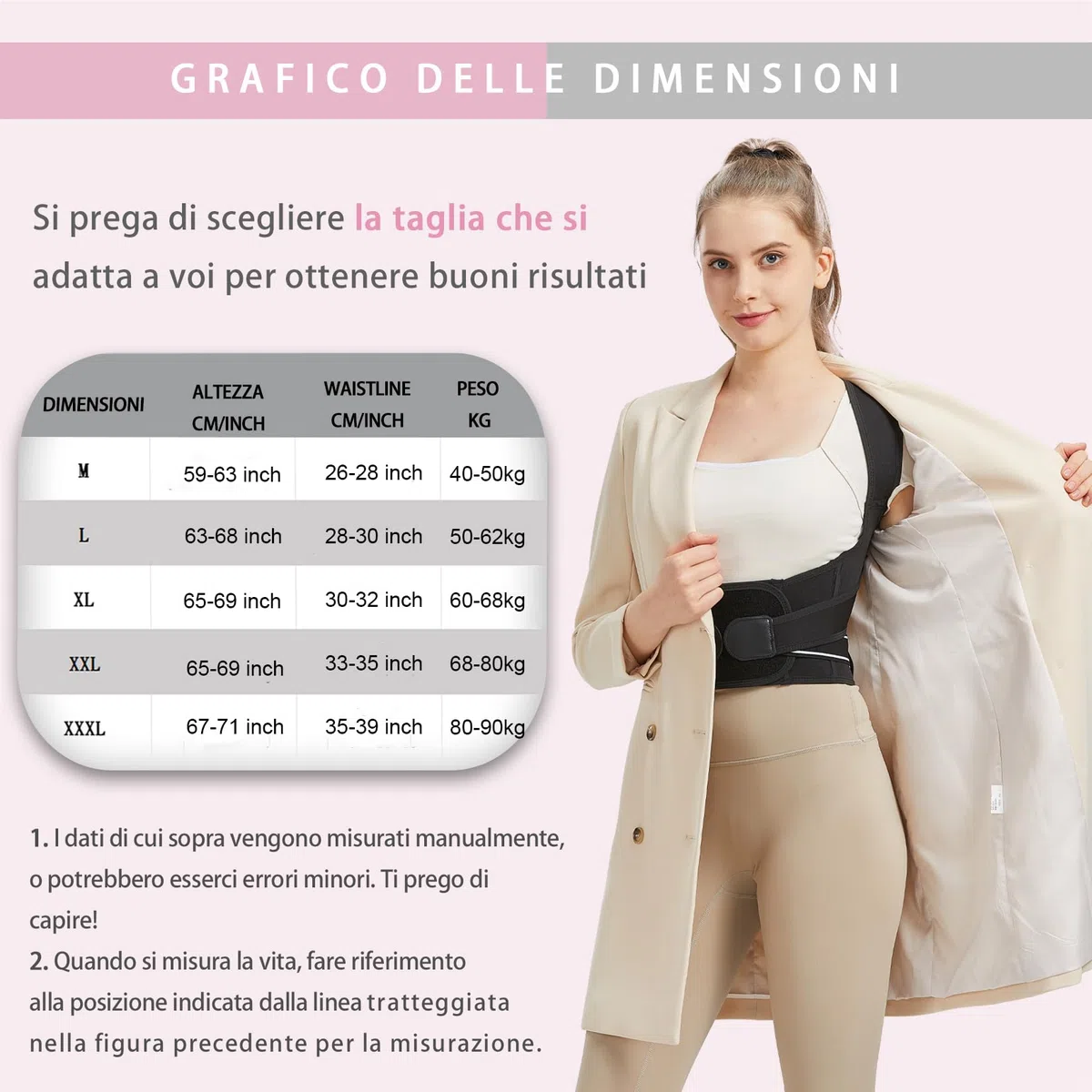 BraceTop Busto Correttore Posturale Spalle, Fascia Schiena Lombare Supporto Dritta Schiena Postura Traspirante, Regolabile Uomo Donna Raddrizza Spalla(XXXL)
