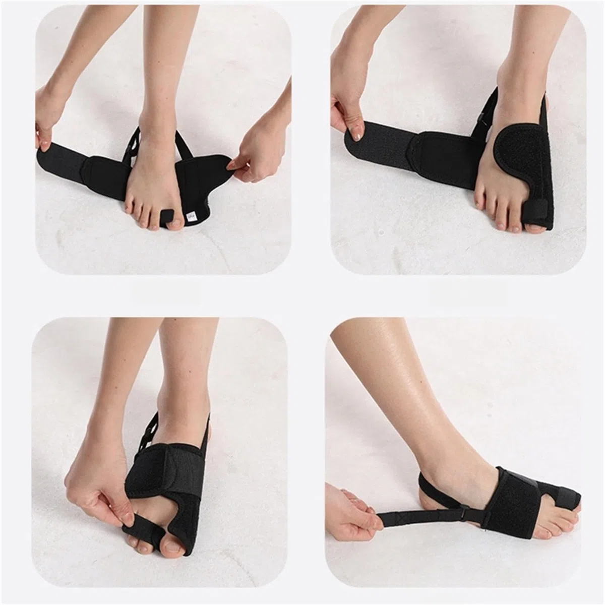 Generico Ortolex Valgux Tutore Correttore dell'Alluce Valgo (Hallux Valgus) 1 Paio di Stecche Correttive per Dita dei Piedi, Separatori Regolabili Unisex, Protezioni per Alluce e Dita