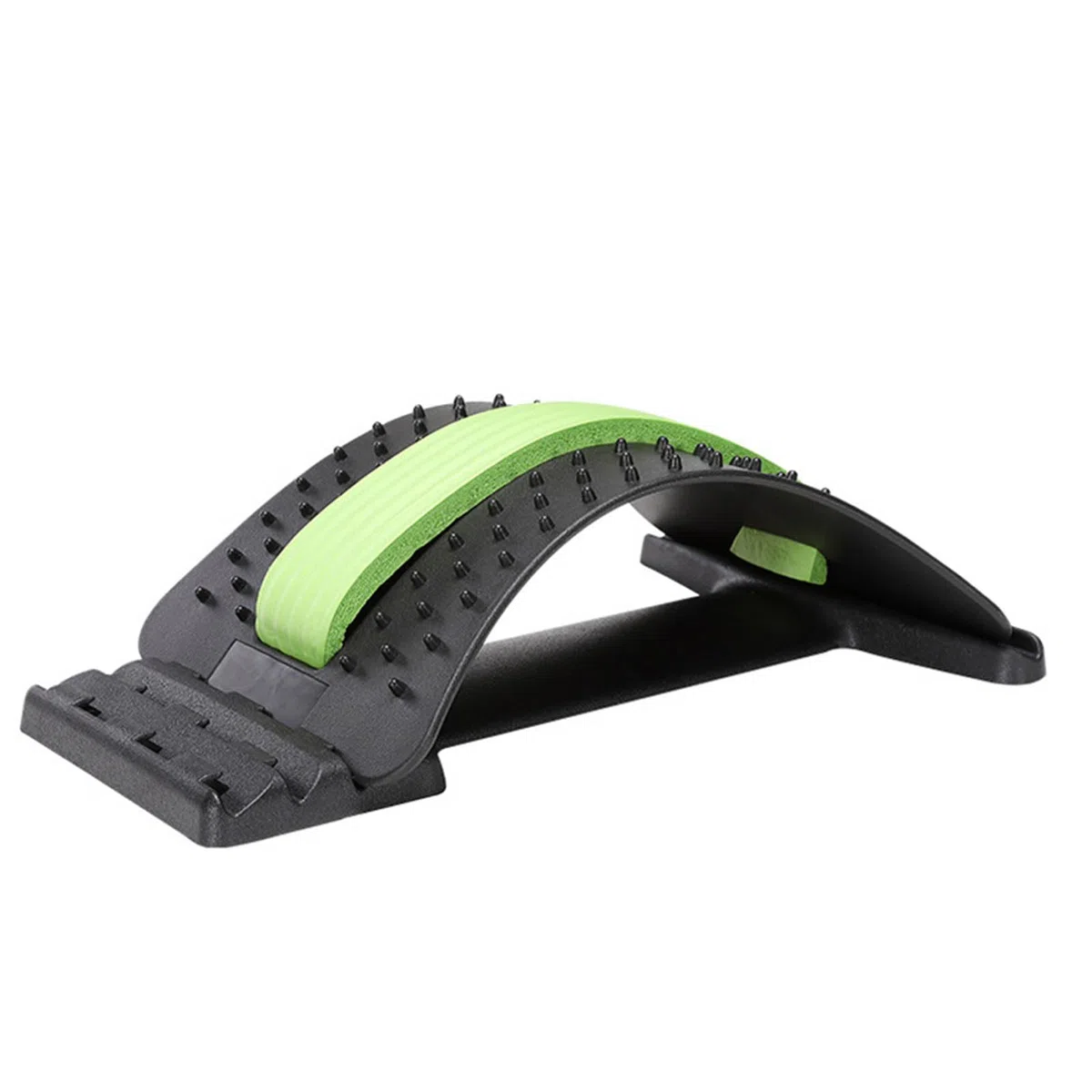 Barella lombare per massaggio lombare e lombare, supporto per correggere la postura, sedia da ufficio per tensione muscolare, colore verde-nero