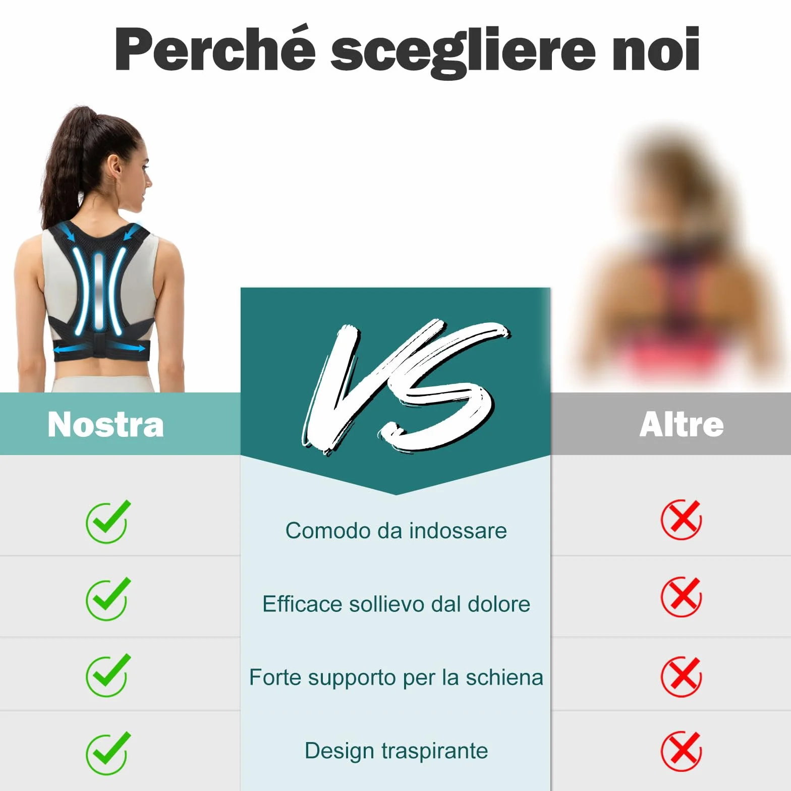Fascia Correttore Postura Spalle Schiena: Supporto Lombare Uomo Donna - Busto Posturale Dritta Cintura Tutore Elastica - Cervicale Dritte Sostegno Ortopedico Raddrizza Spalla Fasce Collo Posture (M)