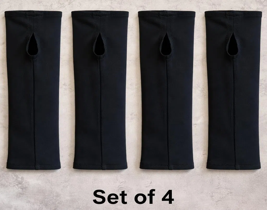 confezione da 4 di supporti per terapia delle mani, supporto per il polso e l'antibrachio sotto le barre, sospensori e guanti a compressione (Long Medium)