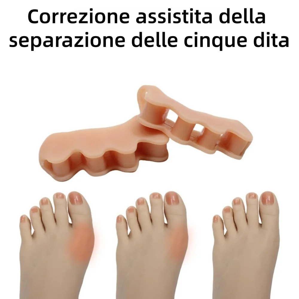MEIION distanfix alluce valgo,per Uomini e Donne, Morbido Supporto,materiale in silicone,Comfort,Indicato per l'alluce valgo
