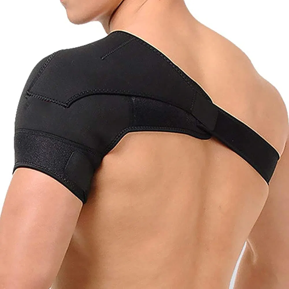 Tutore Spalla, Benda Regolabile Neoprene Wrap Braccio Supporto della Spalla per Protezione Lesioni Dolore Rotator Polsini Elastico Sportivo, per Destra e Sinistra
