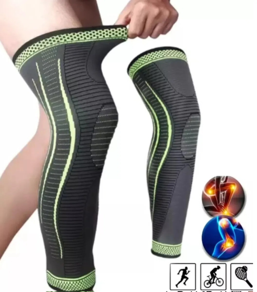 Generico Fascia elastica compressione gamba manica manica lunga gamba sport ciclismo maniche for coscia, ginocchio, polpaccio for uomo donna, bici, basket Manicotto A Compressione Per Polpacci