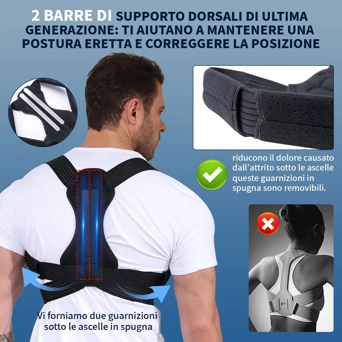 Correttore Postura Uomo Donna, Fascia Posturale Spalle e Schiena Traspirante,Schiena Dritta,Postura Donna,Busto Correttore Posturale,Fascia Posturale,Supporto Lombare,Nero(L)