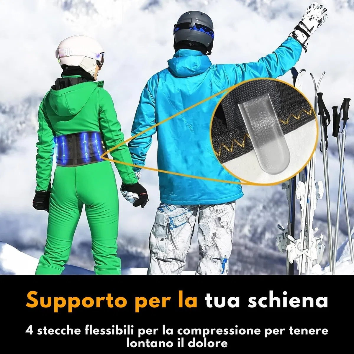 MEDiBrace PLUS Fascia Lombare con Cuscinetto Lombare 3D, Supporto per la Zona Lombare con Cintura Regolabile e Stecche di Supporto per Alleviare il Mal di Schiena