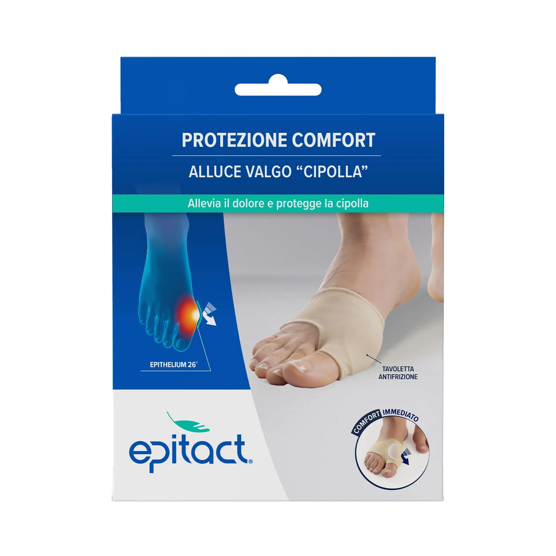 Epitact | Protezione alluce valgo, cipolla al piede | Previene e allevia il dolore legato all'alluce valgo nelle scarpe | Extra comfort | Ultrafine, leggero | Innovazione francese (S (36-38))