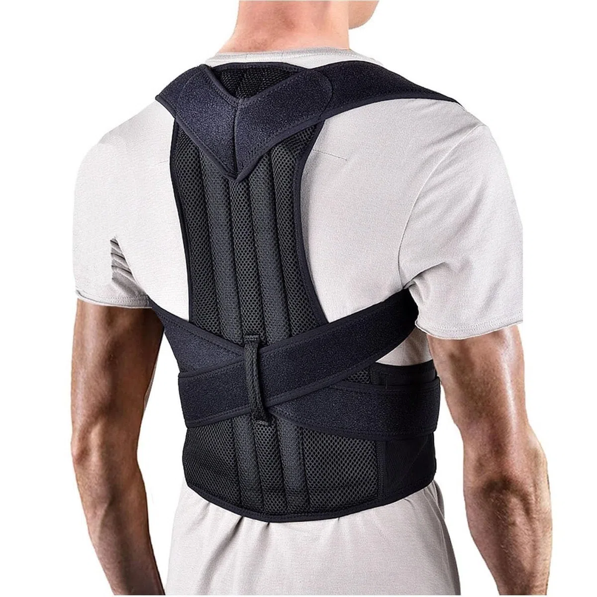 XS-5XL Plus Size Postura della Schiena Corsetto Correttore Donne Uomini Cintura di Supporto Spinale Regolabile Tutore per La Schiena Fornisce Supporto per Spalle, Collo, Clavicola(XL)