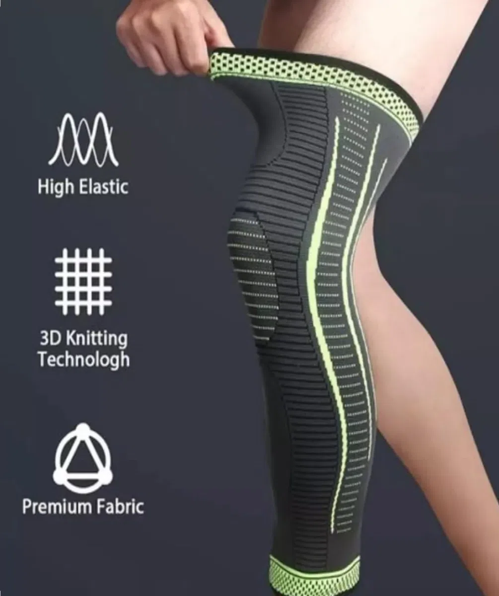 Generico Fascia elastica compressione gamba manica manica lunga gamba sport ciclismo maniche for coscia, ginocchio, polpaccio for uomo donna, bici, basket Manicotto A Compressione Per Polpacci