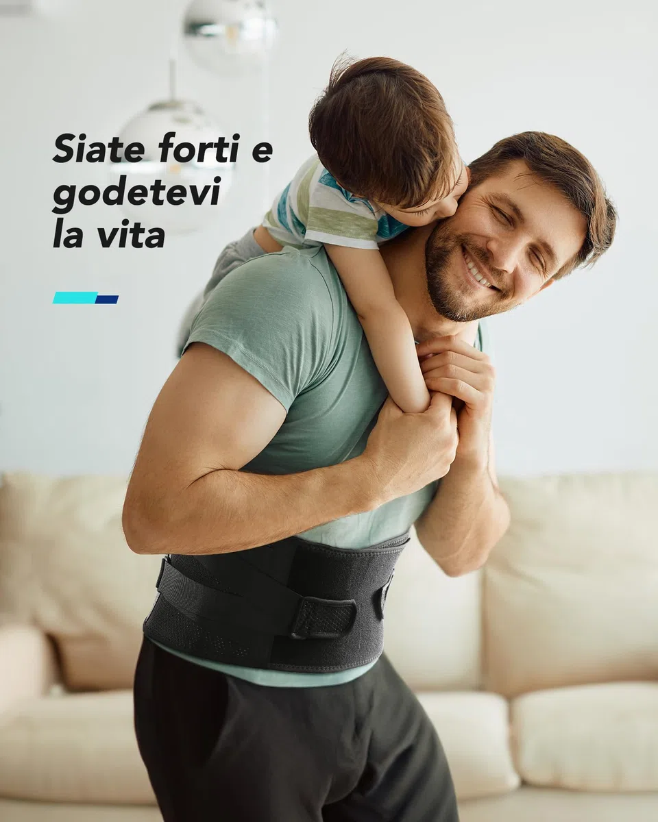 Fitomo Fascia Lombare Supporto Schiena con Supporto Ergonomico e Stecche in Fibra di Carbonio, Tessuto a Rete Ultra Fine, Fascia Elastica Lombare Donna Uomo per Lavoro, Sciatica, Postura