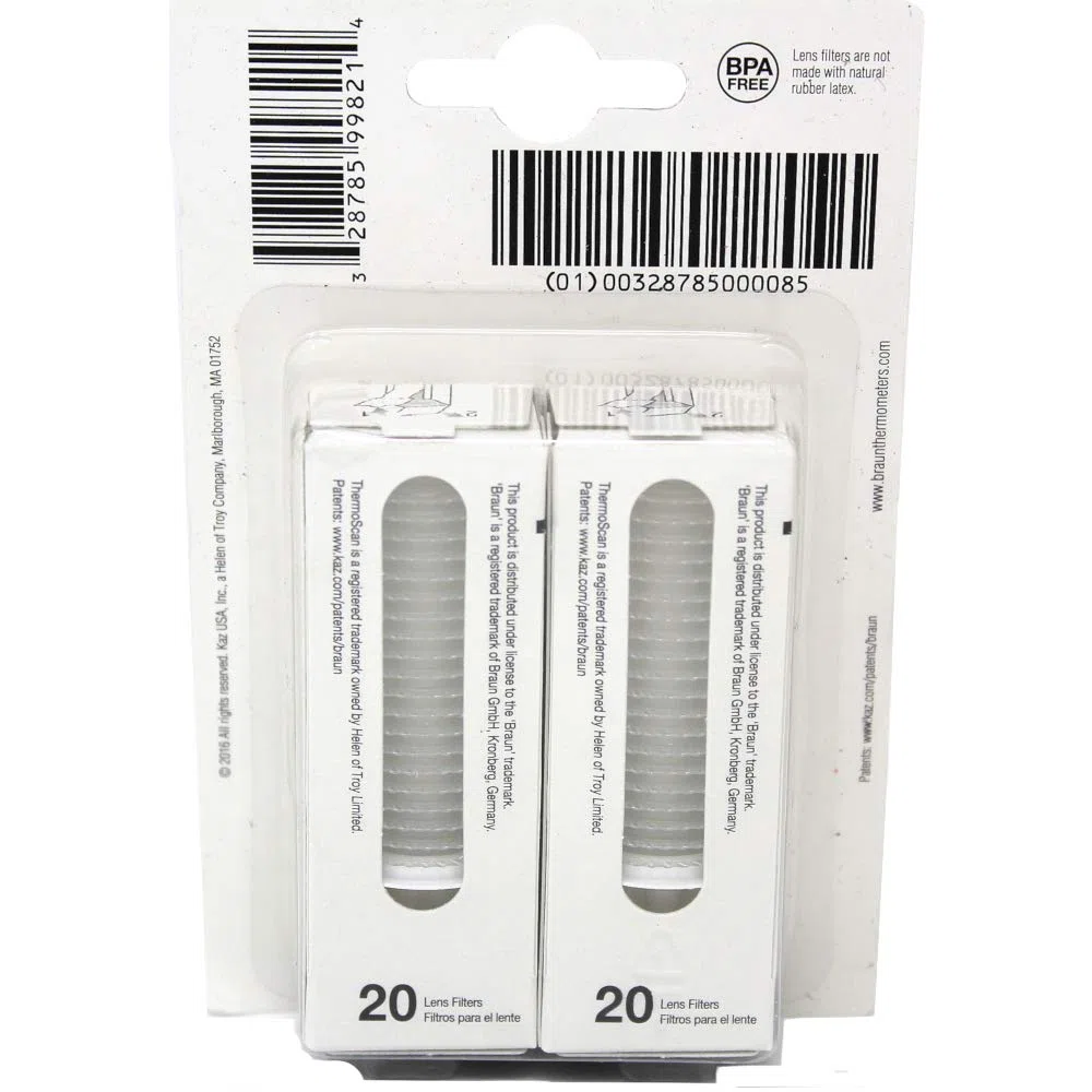 Braun - Filtri per lenti termometri per orecchie, confezione da 80
