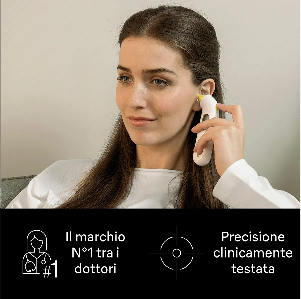 Braun ThermoScan 3 Termometro auricolare, Misurazione rapida di 1 secondo, Indicatore di febbre audio, Display digitale, Adatto a neonati e bambini, Marchio #1 tra i dottori 1, IRT3030