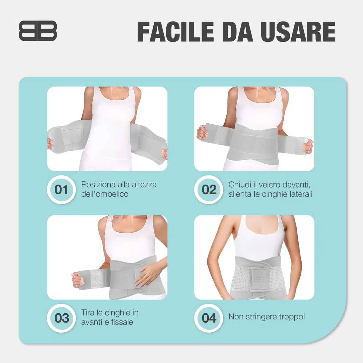 BACK BODYGUARD fascia lombare supporto schiena - corsetto lombare-fascia lombare ortopedico - fascia schiena lombare per Uomo e Donna-varie dimensioni