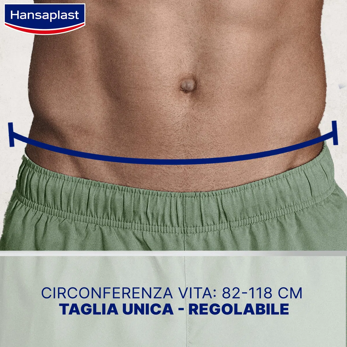 Hansaplast Sport Supporto Schiena, Fascia elastica lombare protettiva, Fascia lombare supporto schiena con regolazione della pressione, Fascia schiena con Duo Strapping System