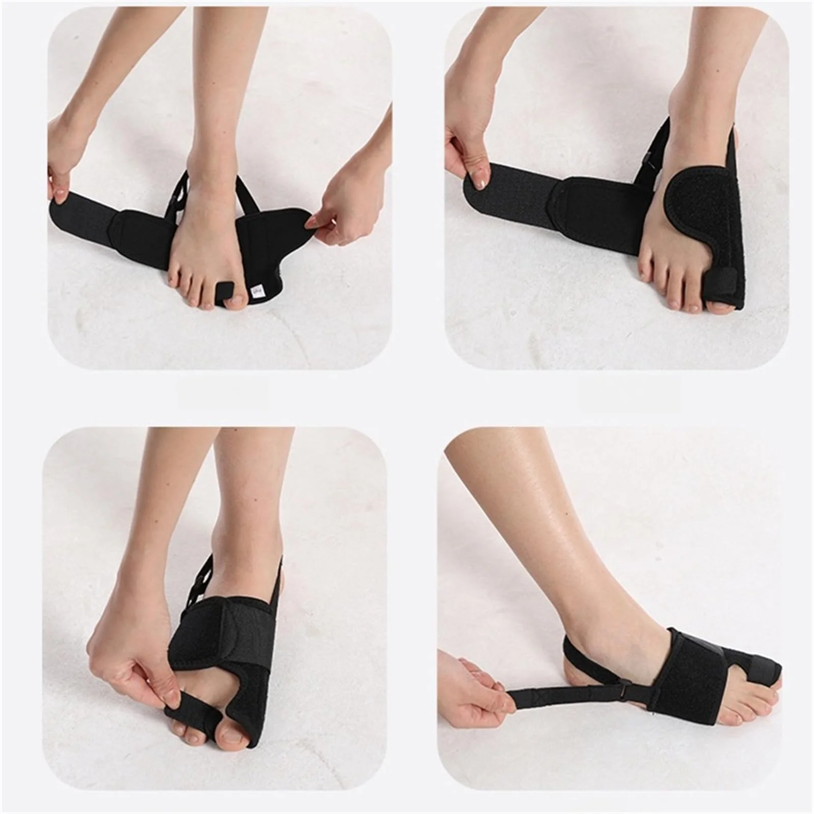 Generico Ortolex Valgux Tutore, 1 paio di stecche correttive per dita dei piedi, Correttore dell’alluce valgo (Hallux Valgus) separatori regolabili unisex, protezioni per alluce e dita