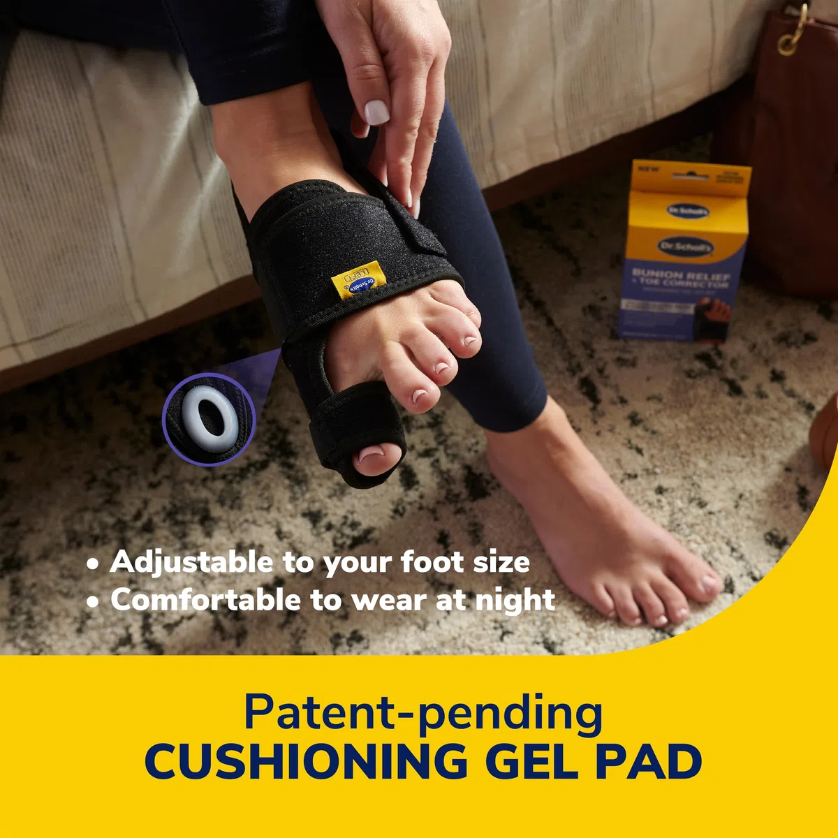 Dr. Scholl's Bunion Relief & Toe Corrector, 1 support set (1 left, 1 right)