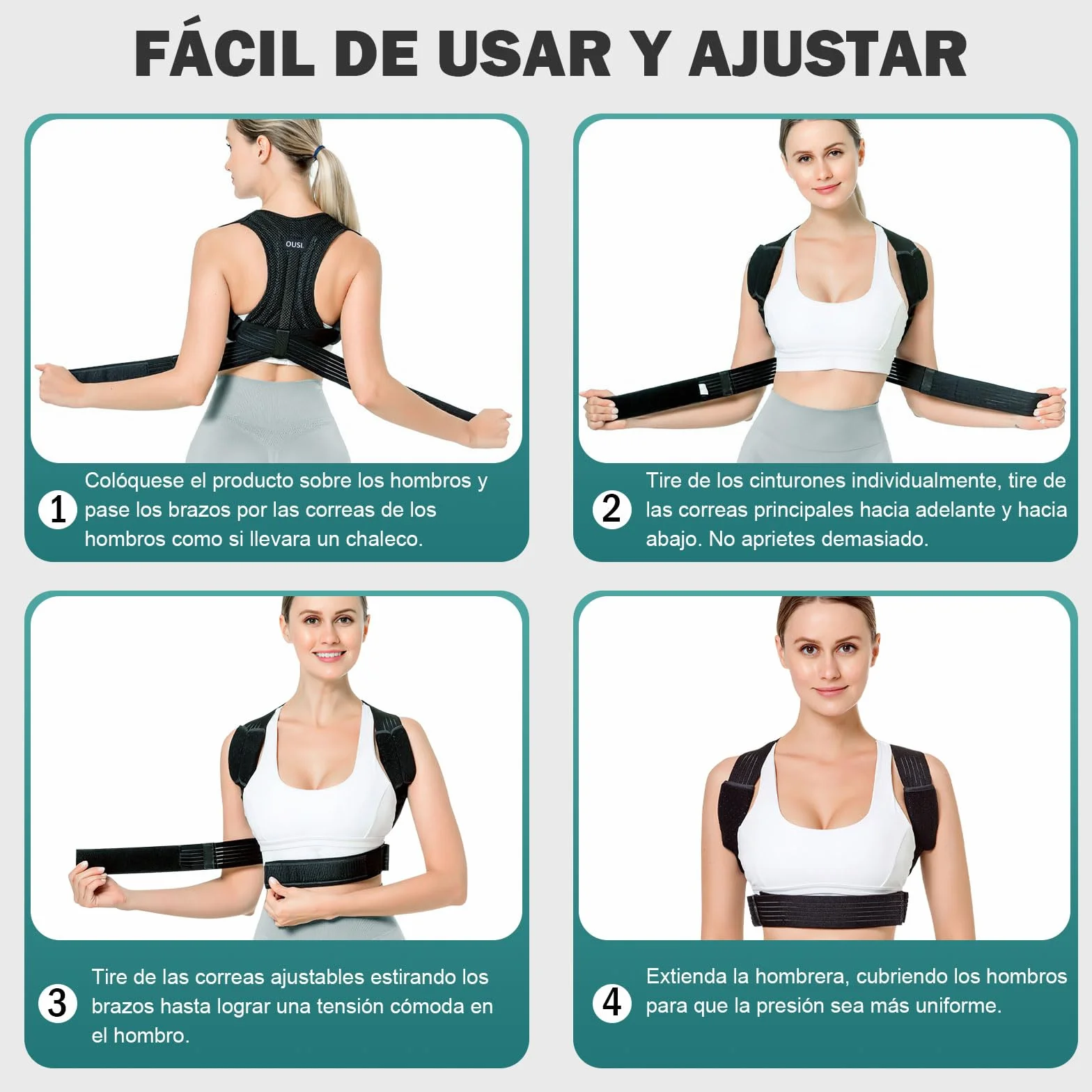 Fascia Correttore Postura Spalle Schiena: Supporto Lombare Uomo Donna - Busto Posturale Dritta Cintura Tutore Elastica - Cervicale Dritte Sostegno Ortopedico Raddrizza Spalla Fasce Collo Posture (M)