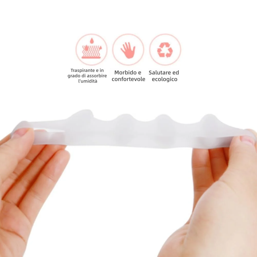 MEIION distanfix alluce valgo,per Uomini e Donne, Morbido Supporto,materiale in silicone,Comfort,Indicato per l'alluce valgo