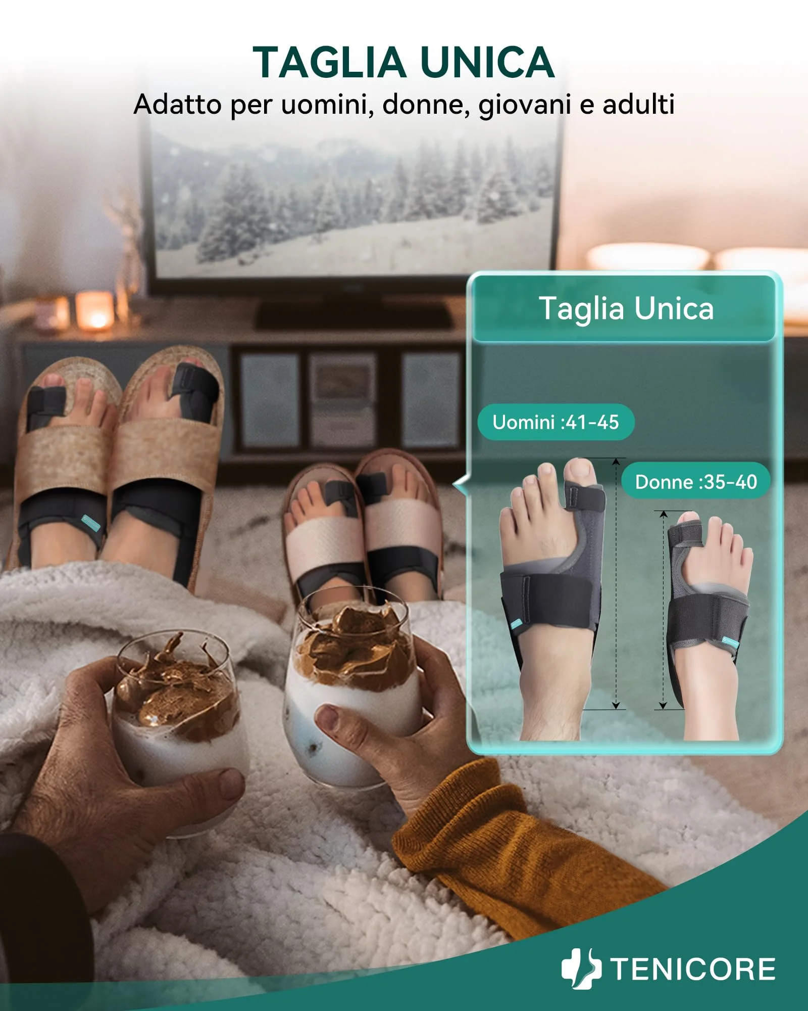 Aggiornamento Alluce Valgo Correttore con 2 Barre Angolari,Tutore Alluce Valgo con cuscinetto in silicone Sollievo dall'alluce Valgo Donna e Uomo 1Paio