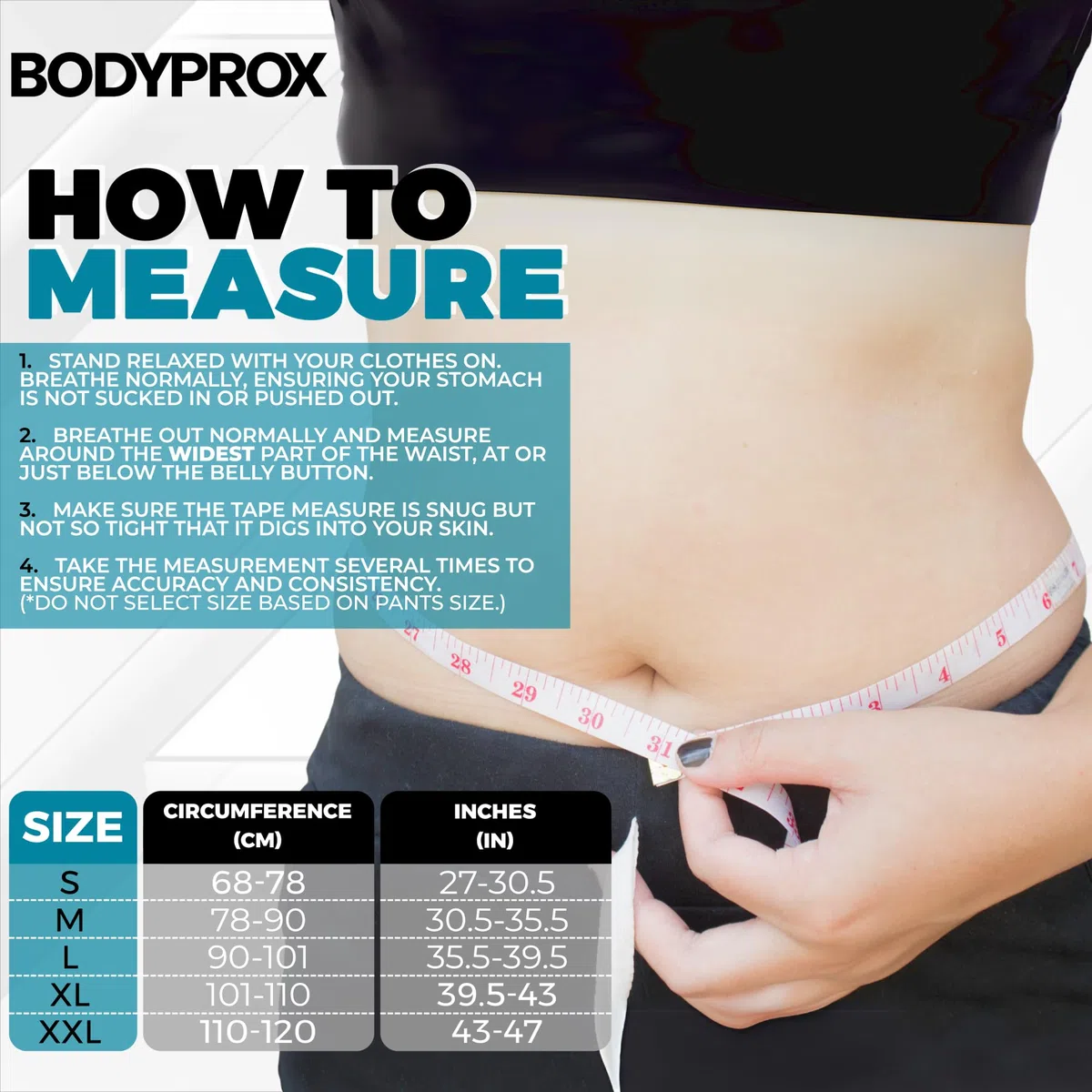 Bodyprox Tutore Regolabile Schiena – con Protezione Lombare Superiore, Tessuto che Traspira e Comprime, Perfetto per Sport e Uso Quotidiano, Unisex (L)