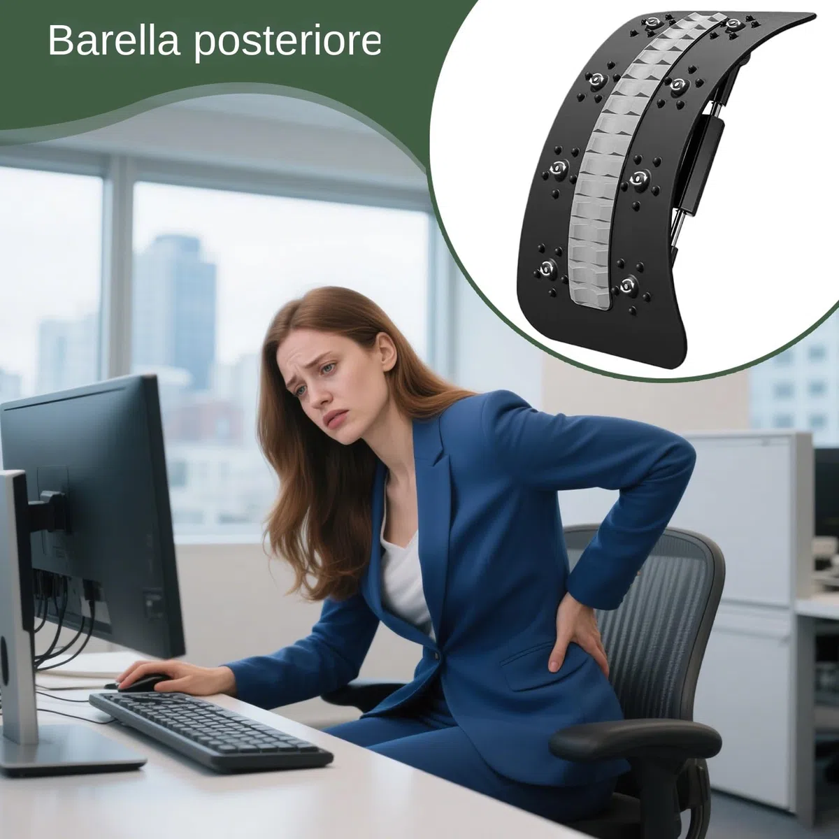 Allungatore Per Schiena,Massaggiatore di Sostegno Vertebrale - Stretcher con Benefici Posturali per Pilates Yoga Casa Viaggio