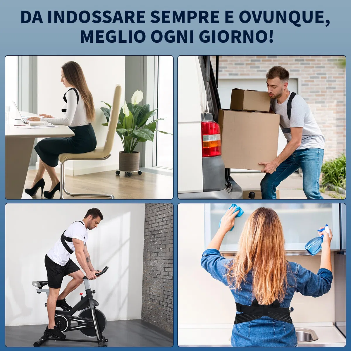 Correttore Postura Uomo Donna, Fascia Posturale Spalle e Schiena Traspirante,Schiena Dritta,Postura Donna,Busto Correttore Posturale,Fascia Posturale,Supporto Lombare,Nero(L)