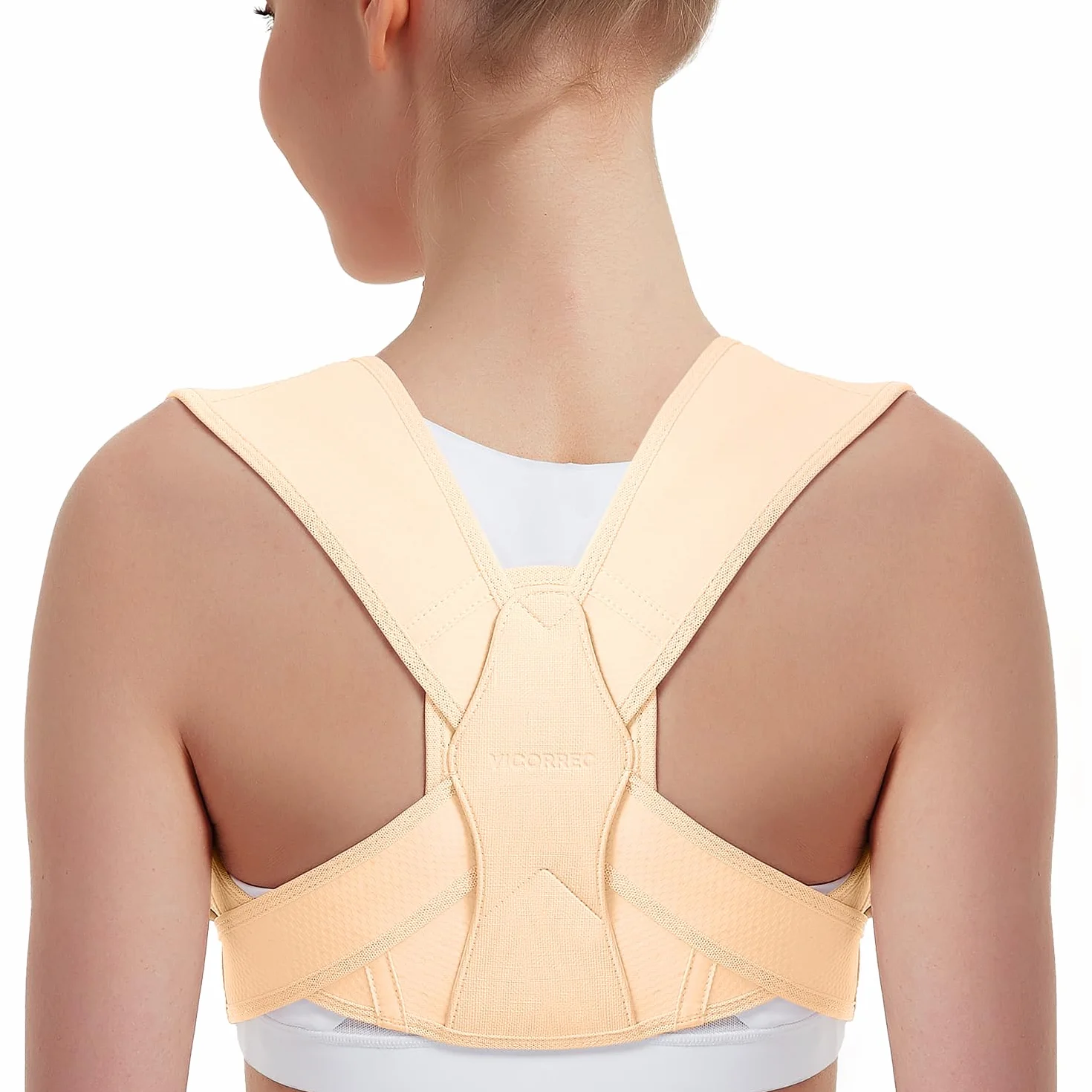 Correttore di postura, regolabile postura correttore schiena per supporto schiena, collo e spalle, cintura dorale da donna per alleviare il dolore al collo, spalle e parte superiore della schiena S/M