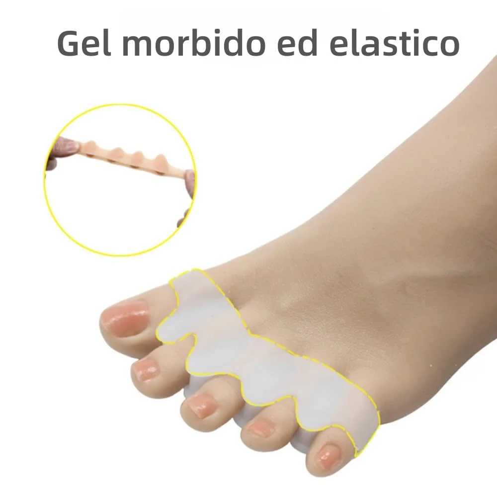 MEIION distanfix alluce valgo,per Uomini e Donne, Morbido Supporto,materiale in silicone,Comfort,Indicato per l'alluce valgo