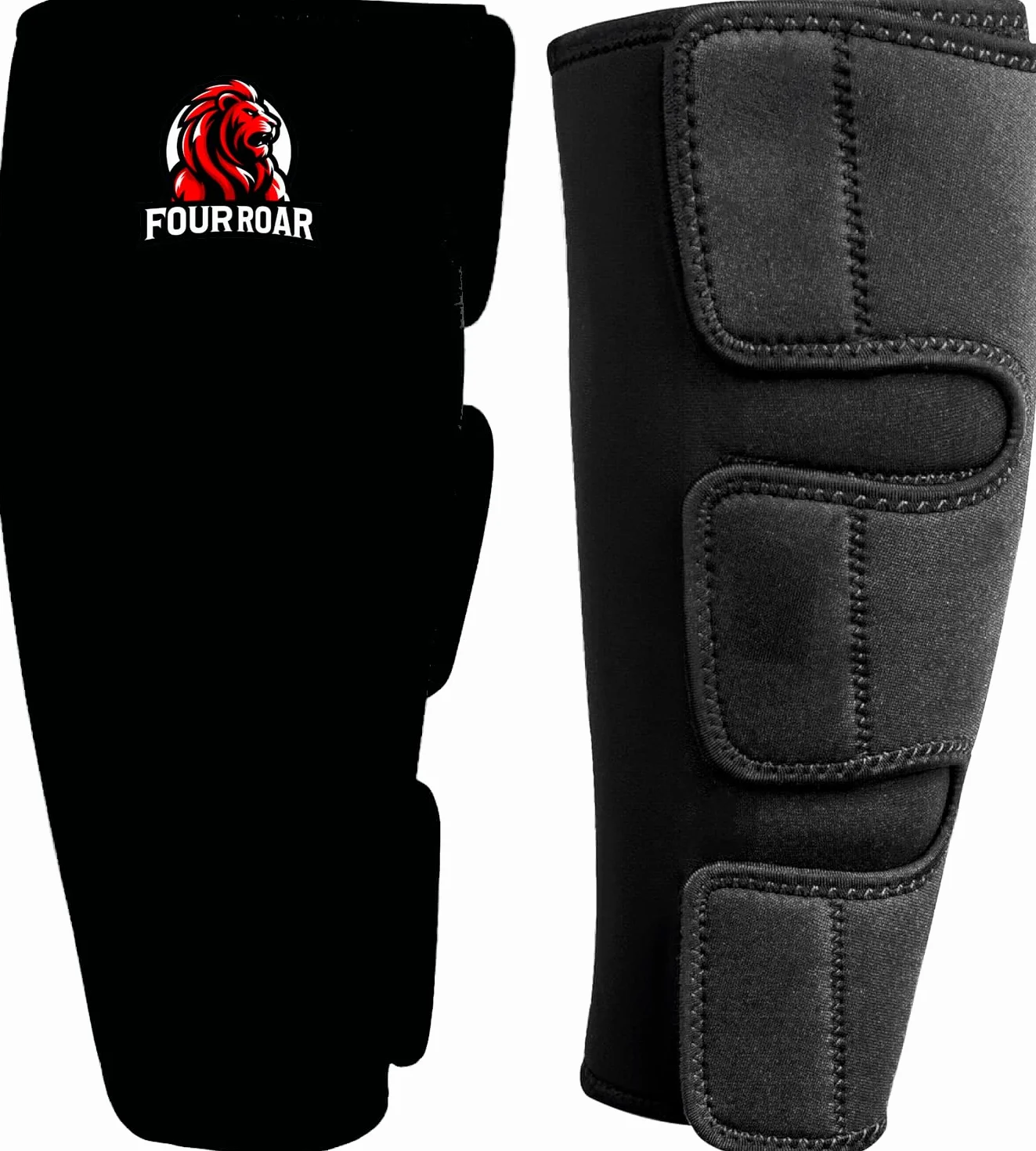 Parastinchi CrossFit in Neoprene da 7 mm | Paratibie Traspiranti Facili da Indossare e Togliere | Protezioni per Stinchi per Stacchi da Terra, Powerlifting