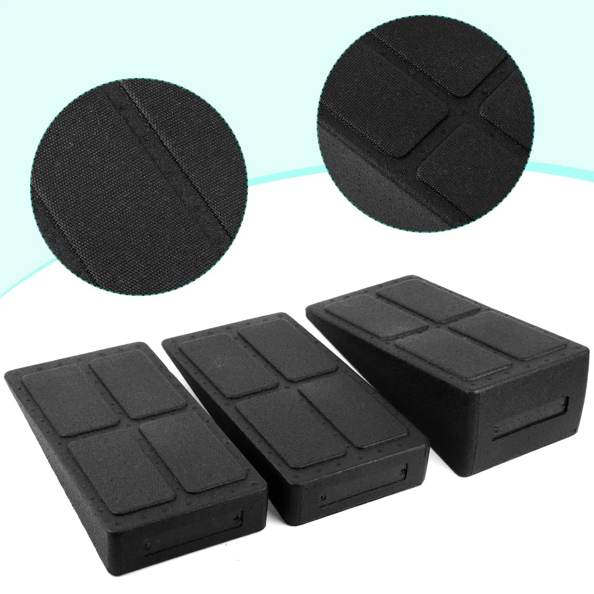 Kit da 3 Pezzi Barelle per Polpaccio, RISVOWO Pedana Fitness Inclinata, Regolabile Slant Board, Stretching Attrezzi per Allungare i Muscoli