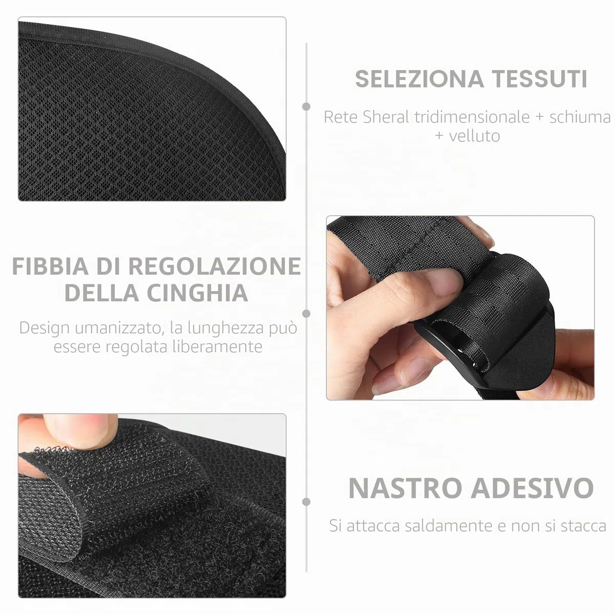1 fascia regolabile per braccio, fascia in rete, imbracatura con imbottitura in gommapiuma, supporto per braccio, supporto per spalle, adatto per polsi rotti, gomiti, lussazioni delle spalle