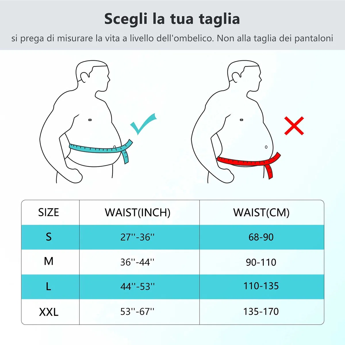 FREETOO Fascia Lombare Supporto Schiena,Regolazione della Fascia Schiena Con 7 Stays,Allevia il Dolore Dlla Vita Fascia Lombare Posturale,Supporto Lombare Per La Scoliosi Sciatica,M(Vita 90-110 CM)