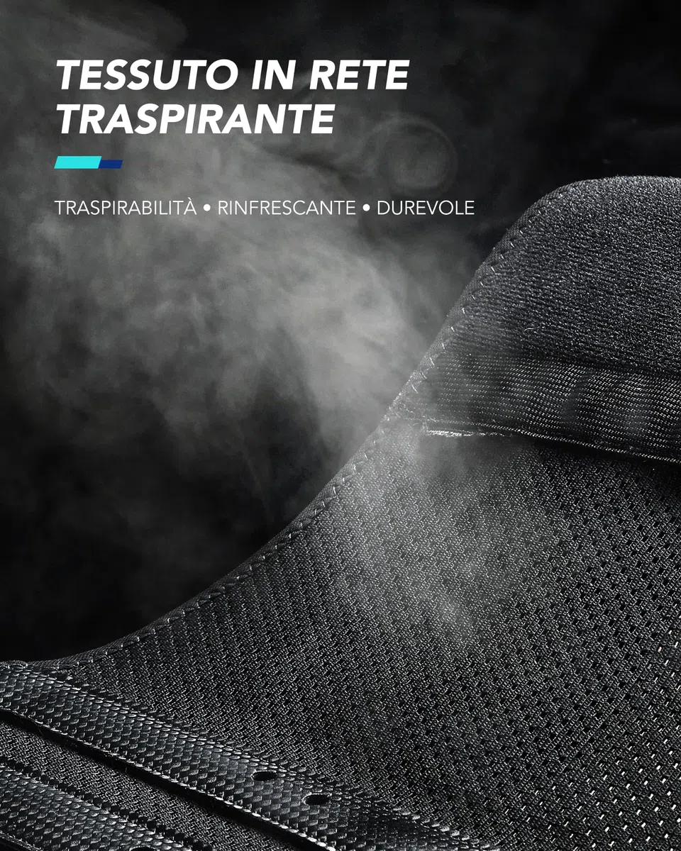 Fitomo Fascia Lombare Supporto Schiena con Supporto Ergonomico e Stecche in Fibra di Carbonio, Tessuto a Rete Ultra Fine, Fascia Elastica Lombare Donna Uomo per Lavoro, Sciatica, Postura