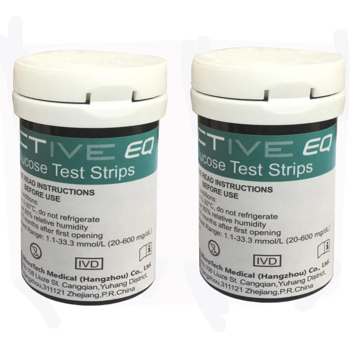 Exactive EQ Strisce Reattive per Glicemia x 50pc e lancette x 50, solo per il monitor di glicemia di glucometro Exactive EQ