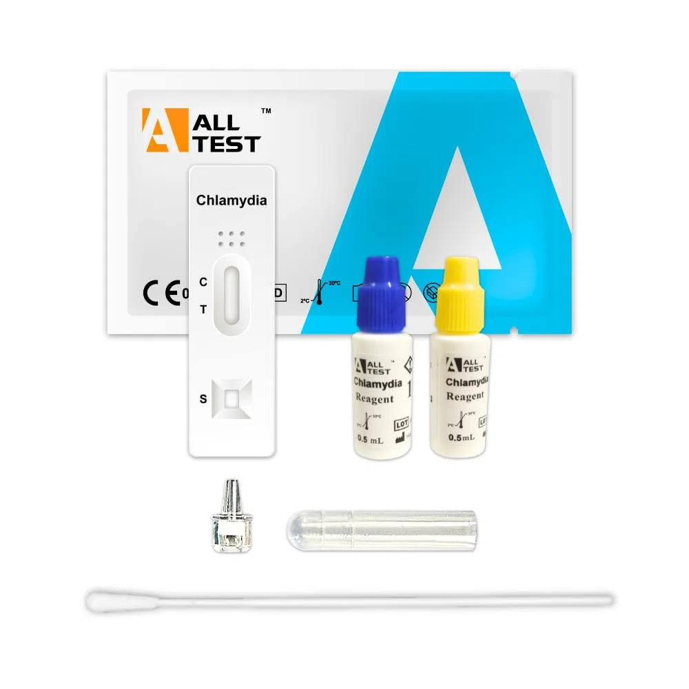2 ALLTEST Test rapido per clamidia, gonorrea e sifilide uomo e donna | Rilevamento in urina, tampone uretrale e cervicale | Risultato veloce e affidabile