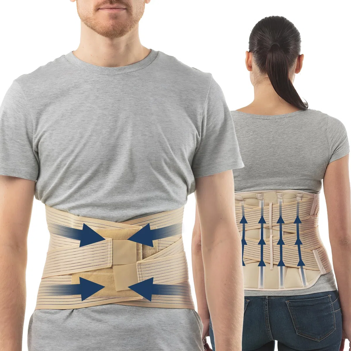 aHeal Fascia lombare supporto schiena | Fascia elastica lombare per donna e uomo | Busto ortopedico lombare | Fascia schiena lombare ortopedica | Fascia lombare donna | Taglia 2 Pelle