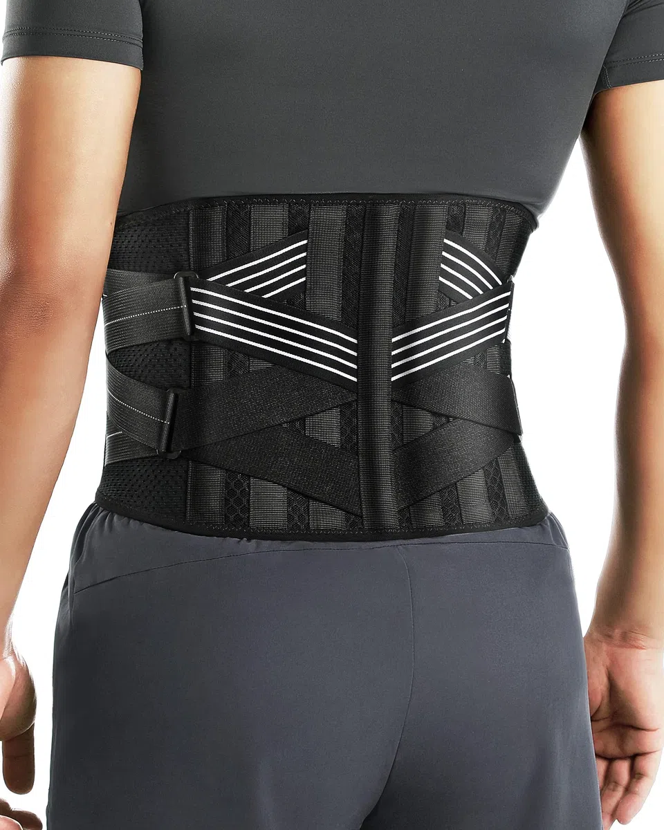 Fitomo Fascia Lombare Supporto Schiena per Uomini e Donne, Busto Ortopedico Lombare per il dolore da Sciatica, Ernia del disco, Stenosi spinale, Fascia Elastica Lombare Regolabile