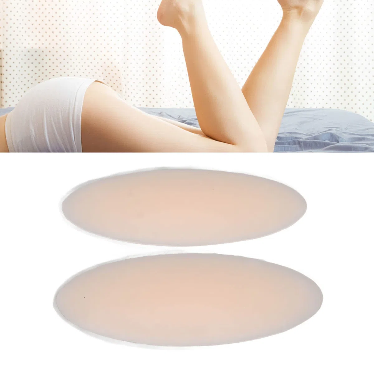 Cuscinetti Per Polpacci, Cuscinetto Adesivo da 4,2 Once Correttore Per Polpacci in Silicone Morbido, Correttore Adesivo Per Gambe, Cuscinetto Per Polpacci in Silicone Compatibile Per Gambe Sottili E S