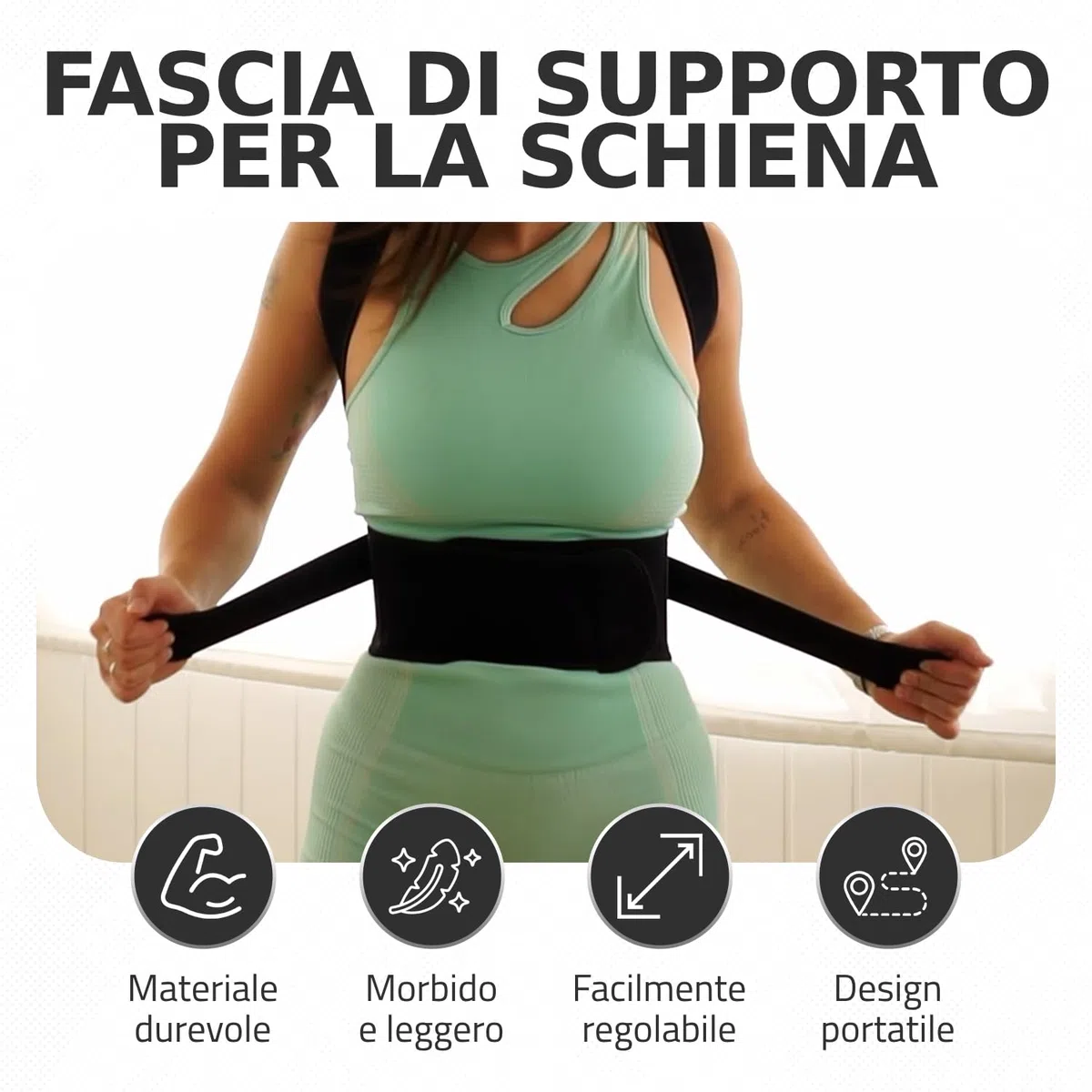 Roar® Busto correttore posturale uomo donna – Fascia posturale spalle e schiena – Raddrizza schiena e spalle – Dispositivo postura corretta traspirante regolabile