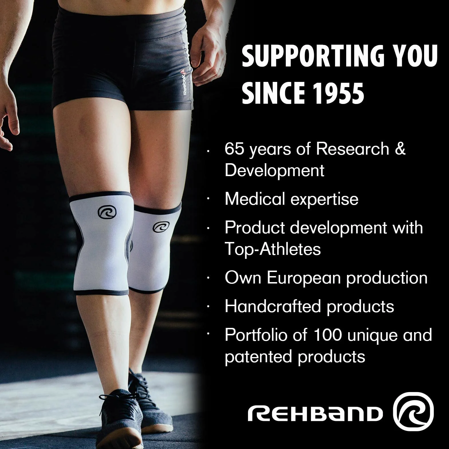 Bendaggio per polpacci in neoprene Rehband 1 pezzo o 1 paio, bendaggio compressivo per polpaccio e stinco, parastinchi per stacchi