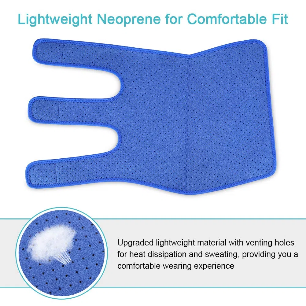 Supporto per Polpaccio Brace, Fascia a Compressione Polpaccio in Neoprene Regolabile Traspirante per Muscoli Strappati, Vitelli Stretti, Dolore Muscolare, Gonfiore, Distorsioni Recupero, Unisex (Blu)