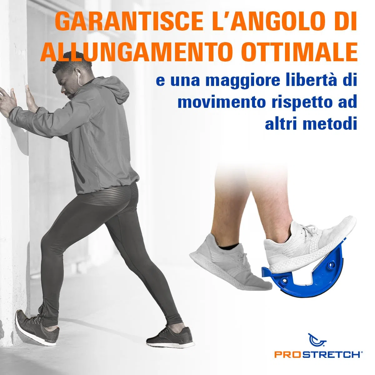 ProStretch – Attrezzo per Lo Stretching Original per Polpacci e Piedi – Allevia la Fascite Plantare, Tendinite del Tendine d’Achille – Poggiapiedi Ergonomico – Fabbricato negli USA